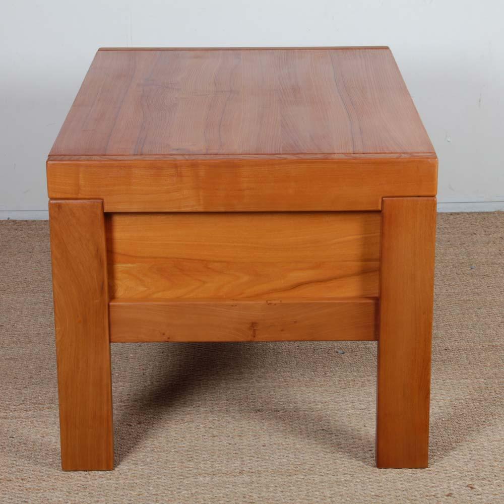 Wood Vintage elm desk published by Maison Regain For Sale