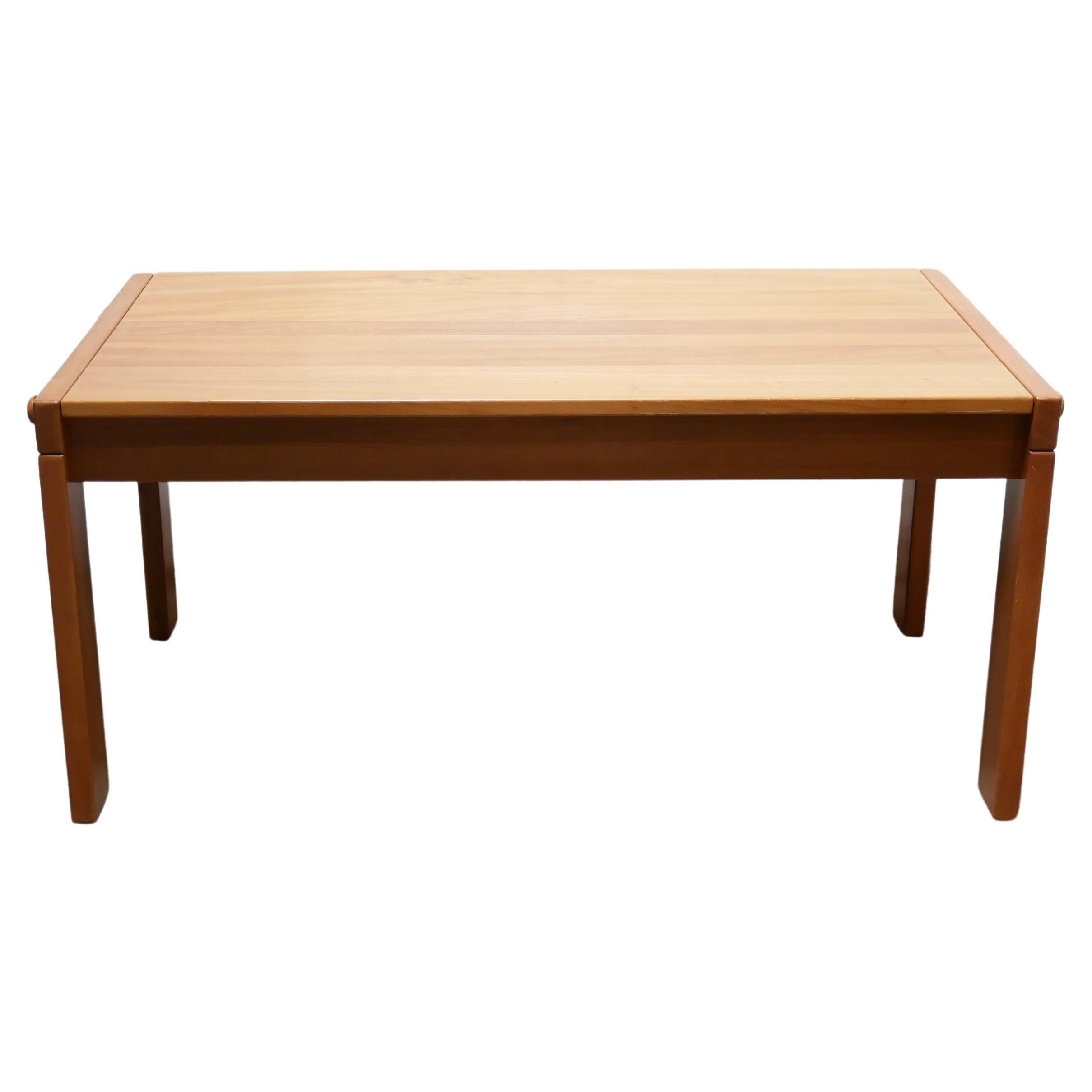 Vintage elm dining table by Maison Regain editions For Sale