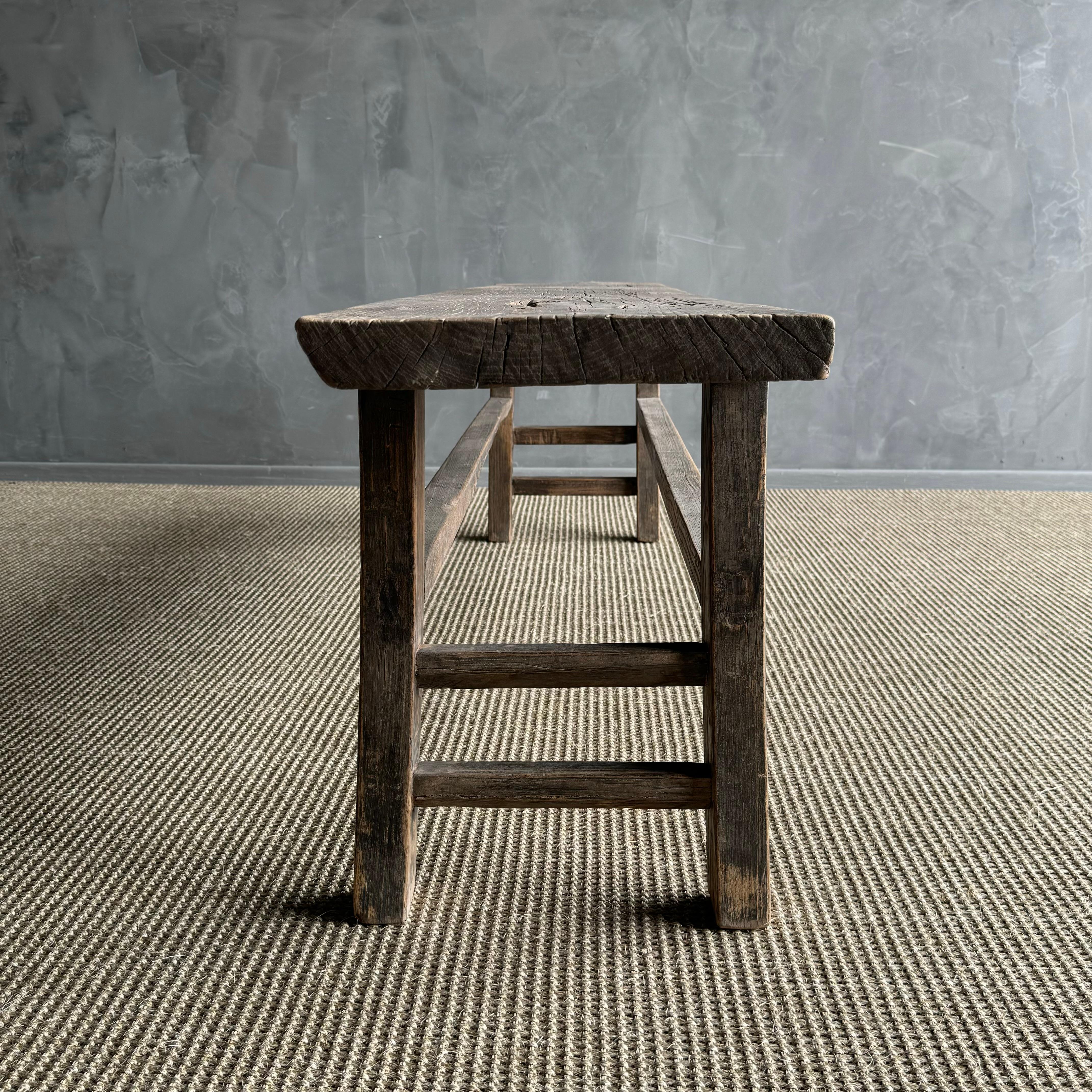 Vintage Ulme Holzbank oder Couchtisch im Angebot 2