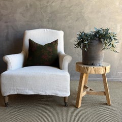 Vintage Elm Wood Chop block Table