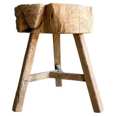 Table en bois d'orme vintage #K21