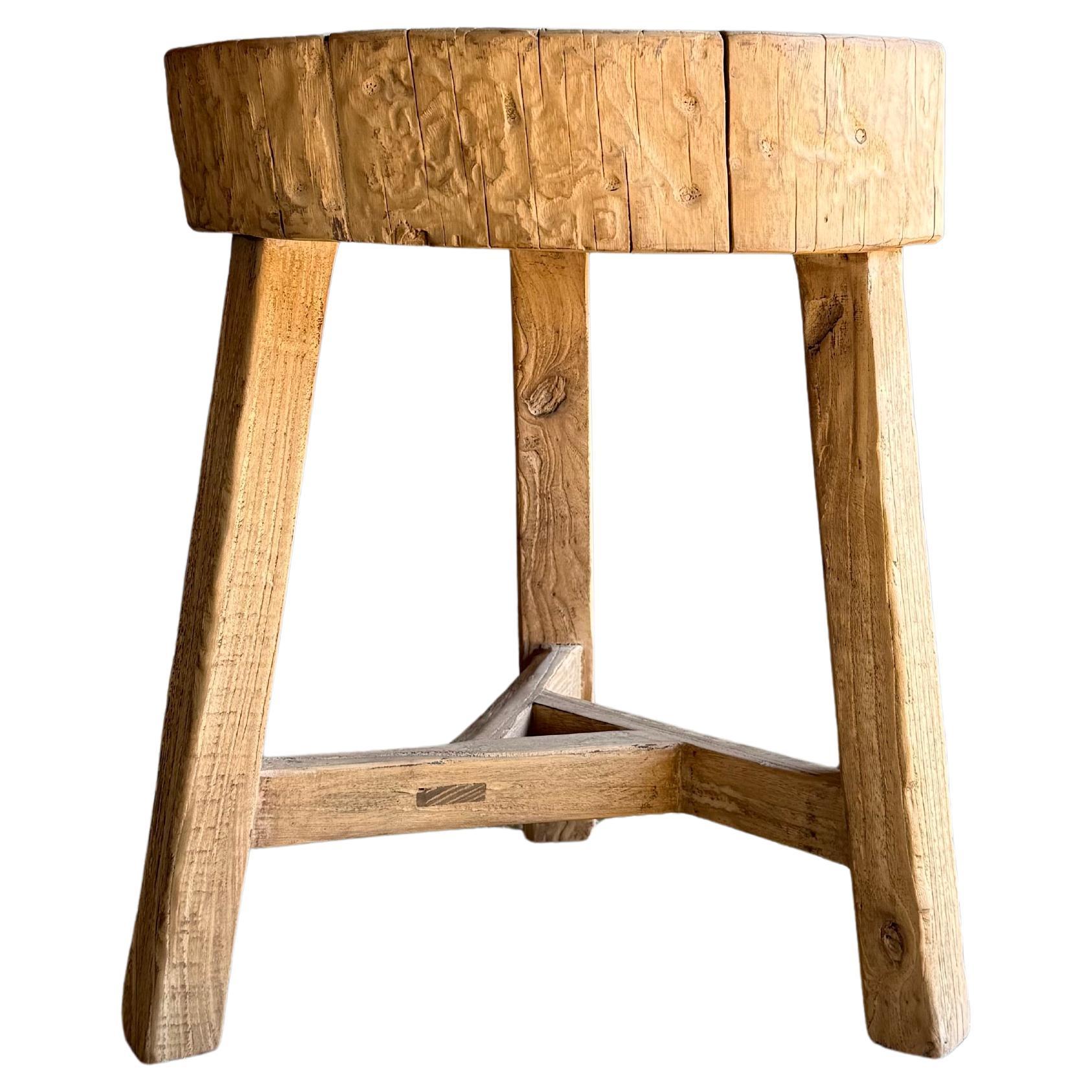 Table en bois d'orme vintage #U34 en vente