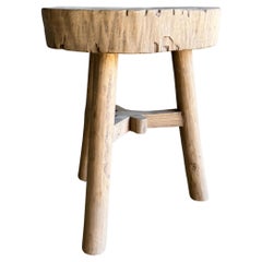Vintage Ulme Wood Chop Tisch