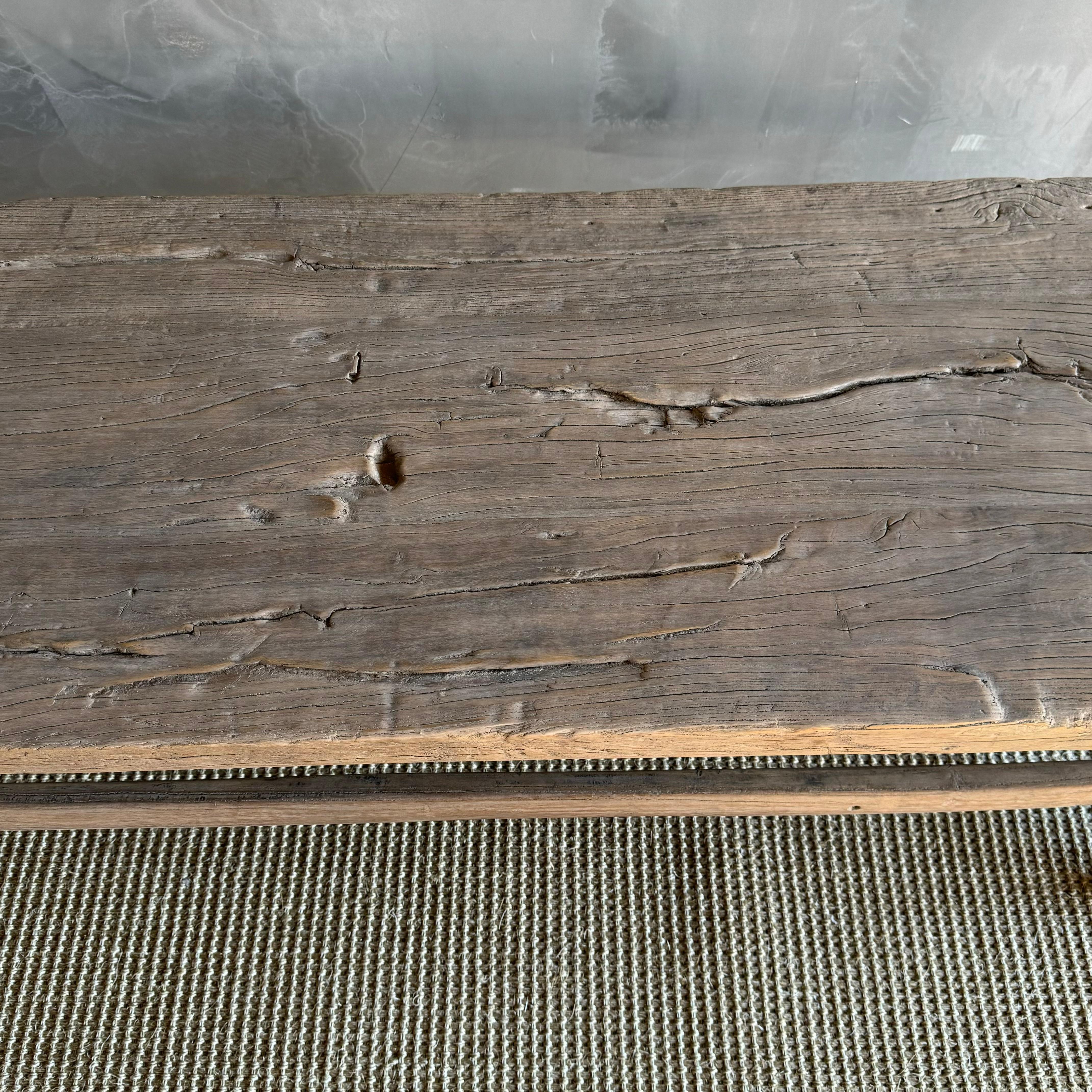 Vintage Ulme Wood Couchtisch 64