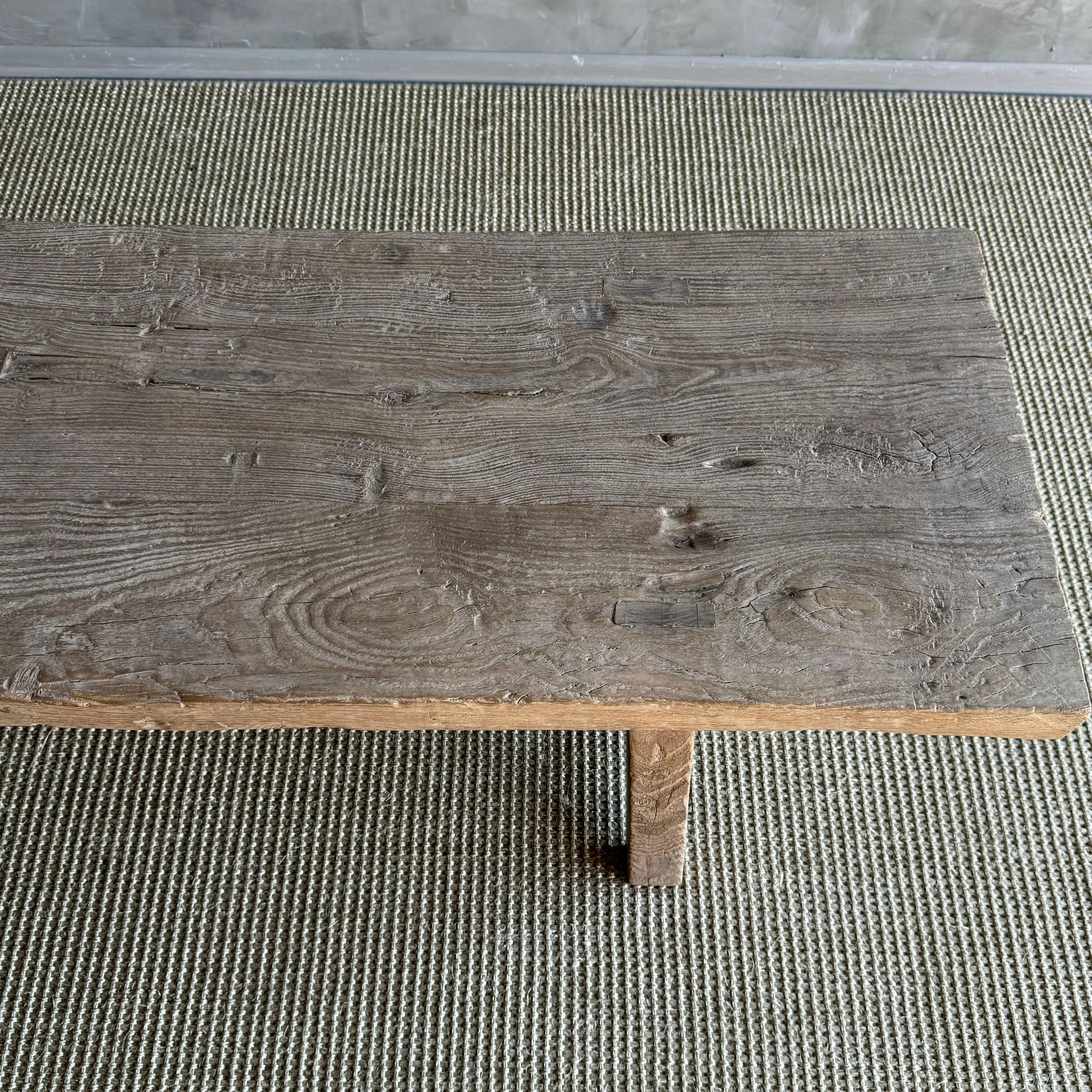 Vintage Ulme Wood Couchtisch 72.75