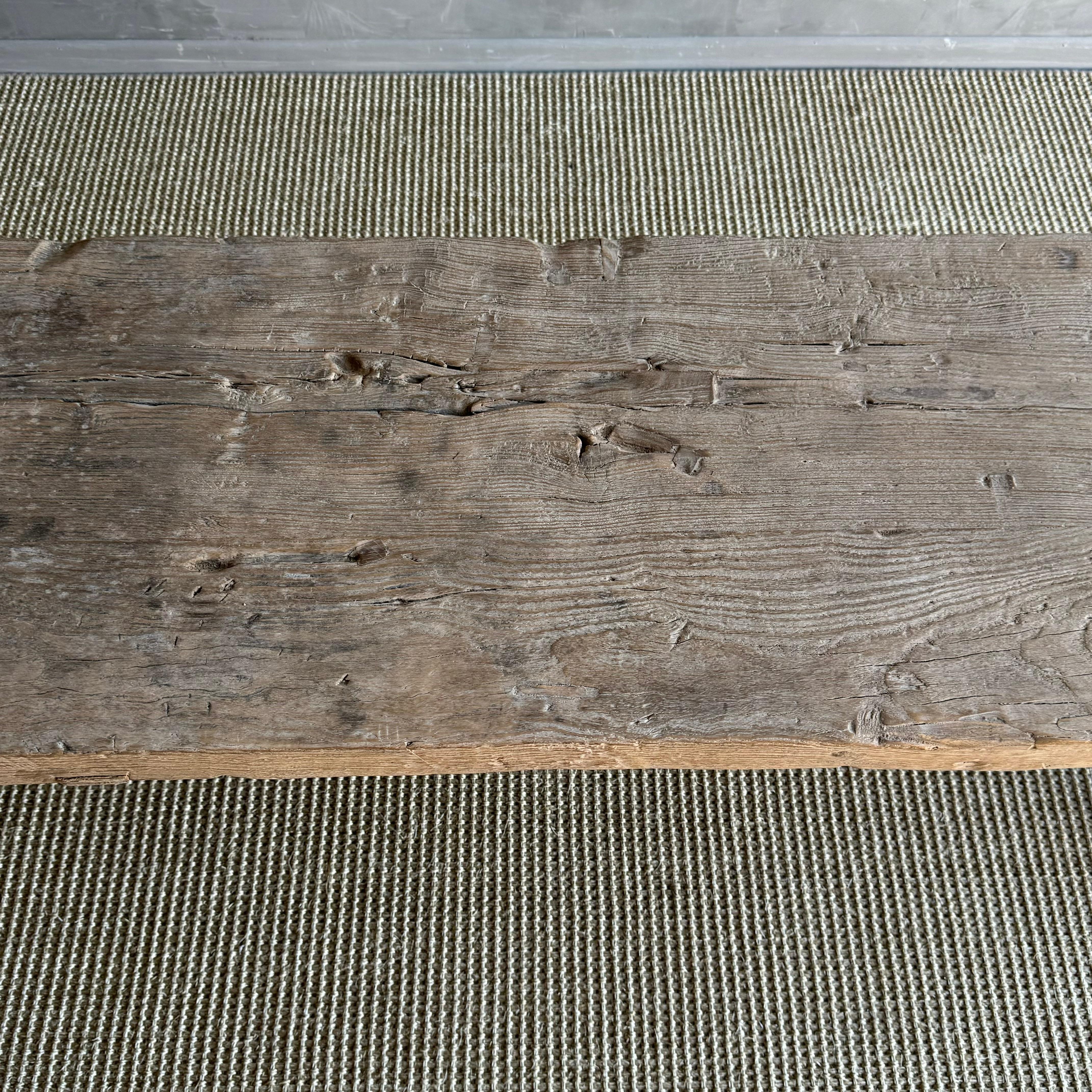 Vintage Ulme Wood Couchtisch 72.75