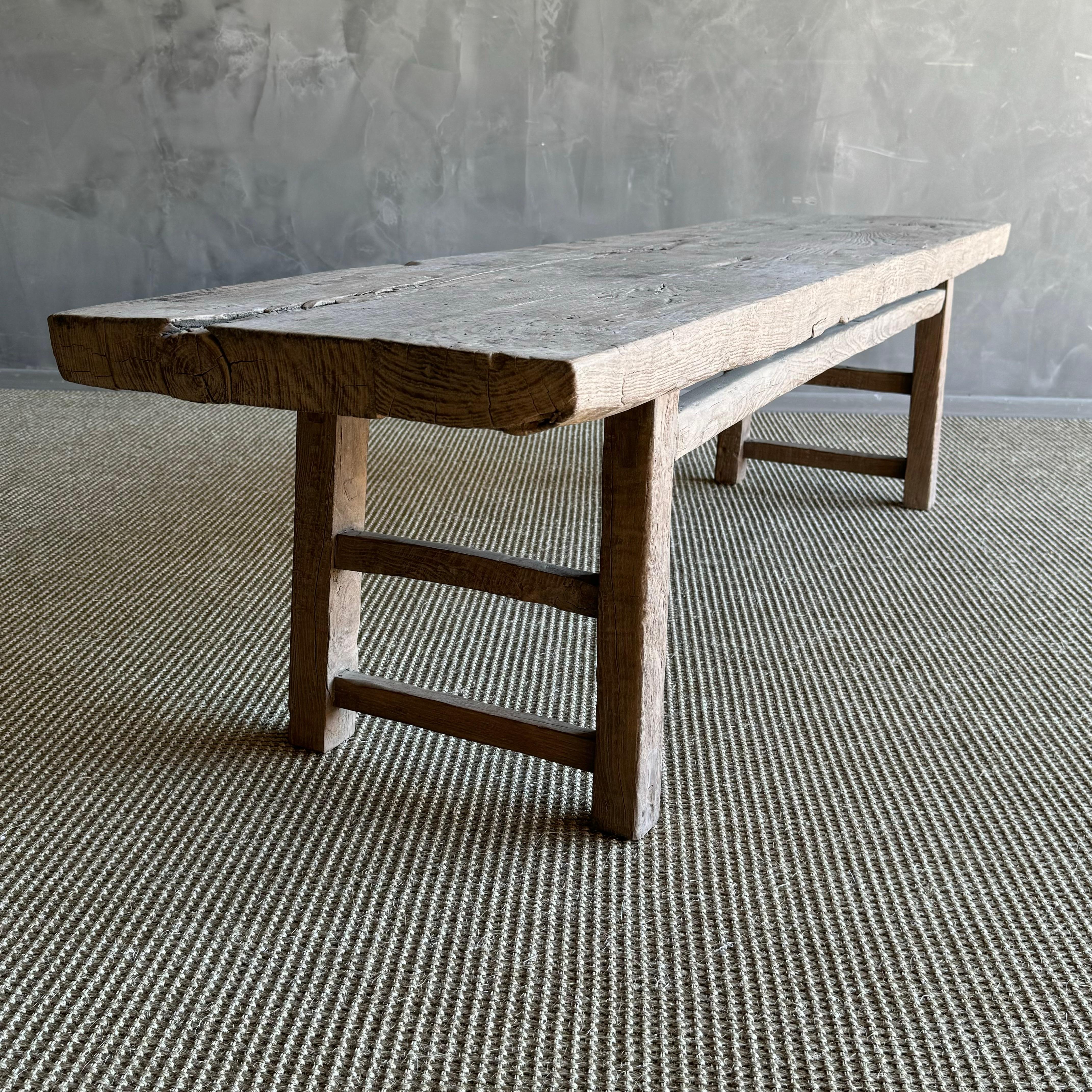 Vintage Ulme Wood Couchtisch 72.75