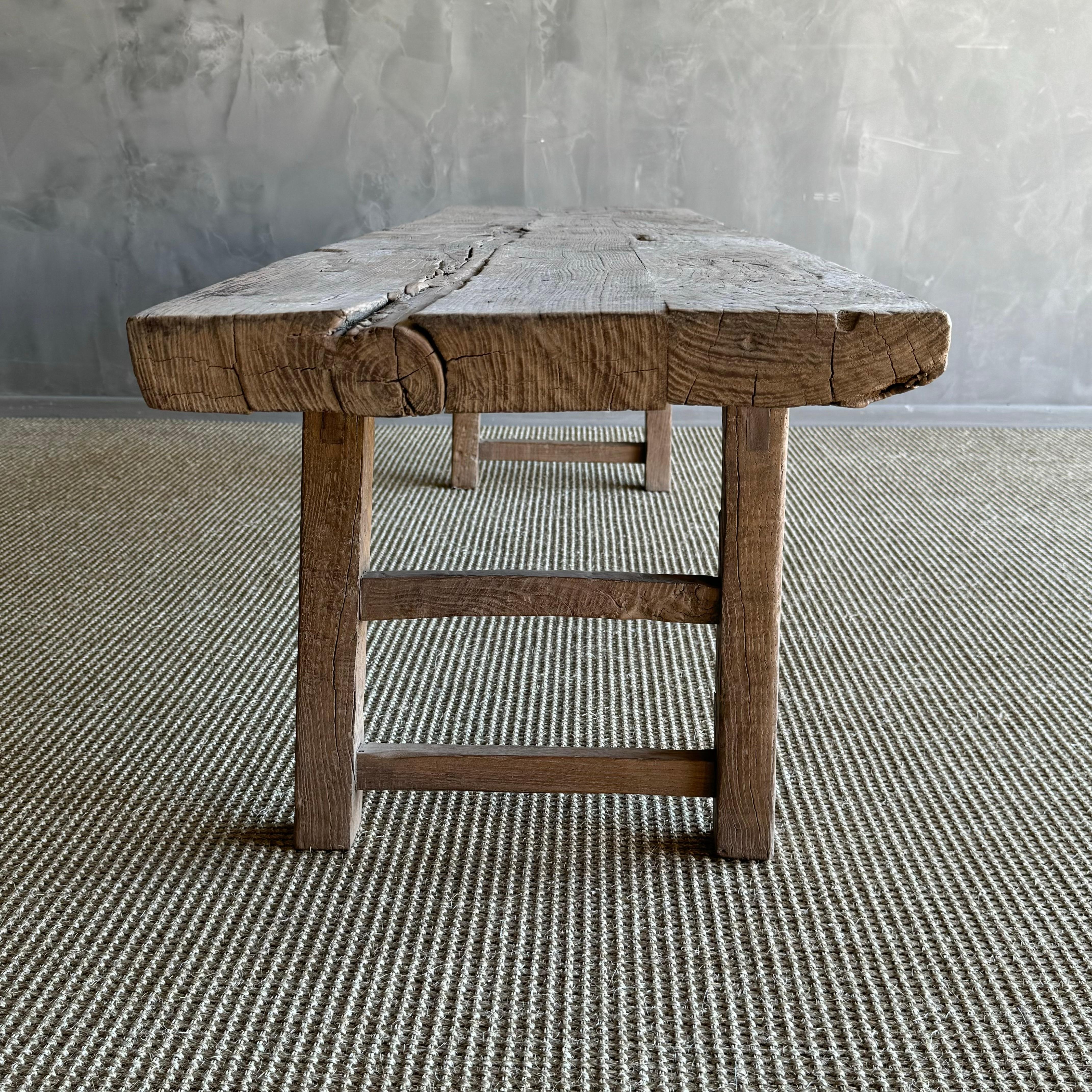 Vintage Ulme Wood Couchtisch 72.75