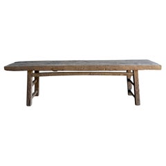 Vintage Ulme Wood Couchtisch 72.75"