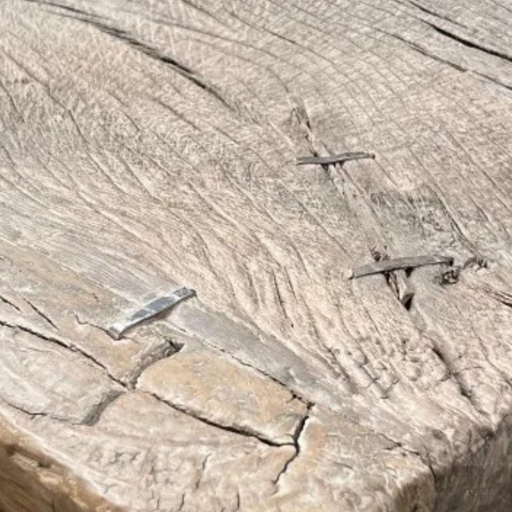 20ième siècle Table basse vintage en bois d'orme, Asie, début du 20e siècle en vente