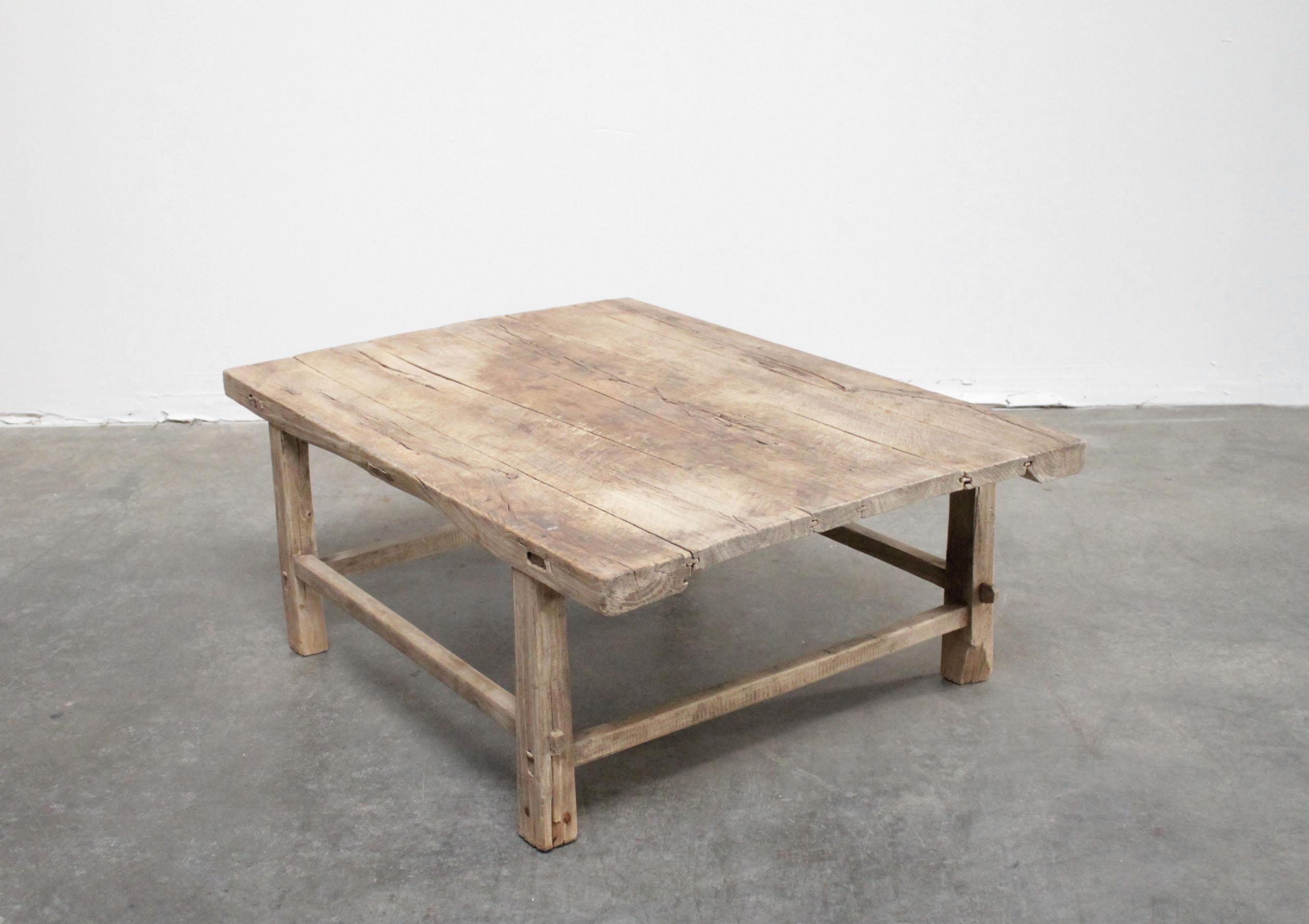 Vintage antique elmwood coffee table with beautiful antique weathered patina top
Beautiful antique patina, with weathering and age, these are solid and sturdy ready for daily use, use as a coffee table or entry bench. Each piece is truly unique and