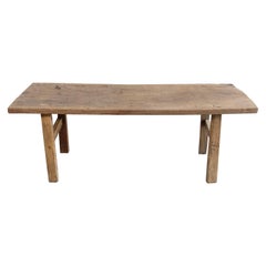 Vintage Elm Wood Coffee Table