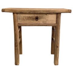 Vintage Elm Wood Coffee Table