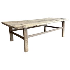 Vintage Elm Wood Coffee Table