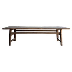 Vintage Ulme Holz Couchtisch