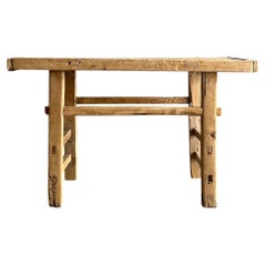 Vintage Elm Wood Coffee Table