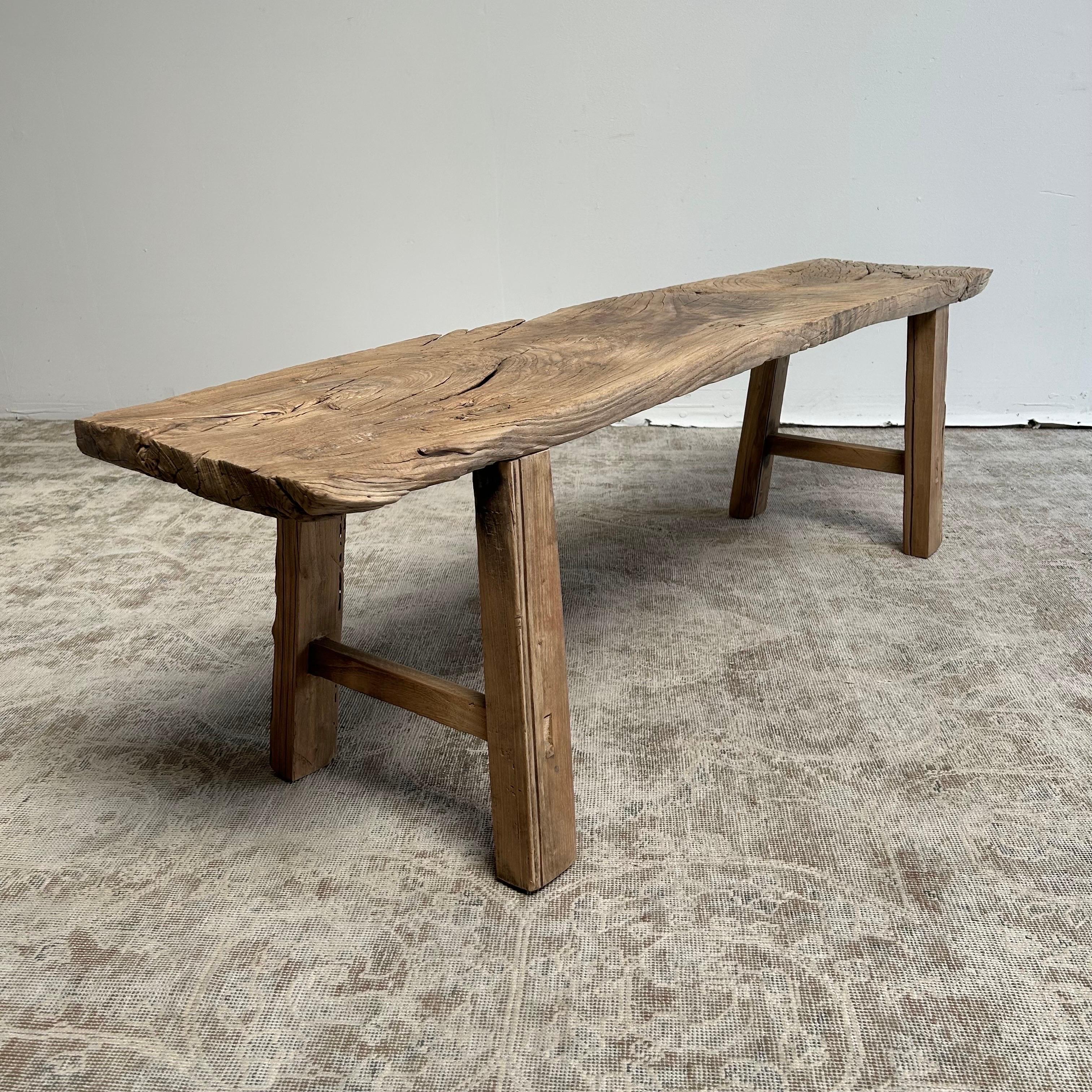 Vintage antique elm wood coffee table with beautiful antique weathered patina top
These are the real vintage antique elm wood coffee table! Beautiful antique patina, with weathering and age, these are solid and sturdy ready for daily use, use as a