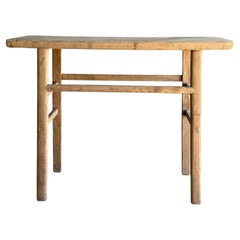 Tavolo consolle in legno di olmo vintage da 44 pollici