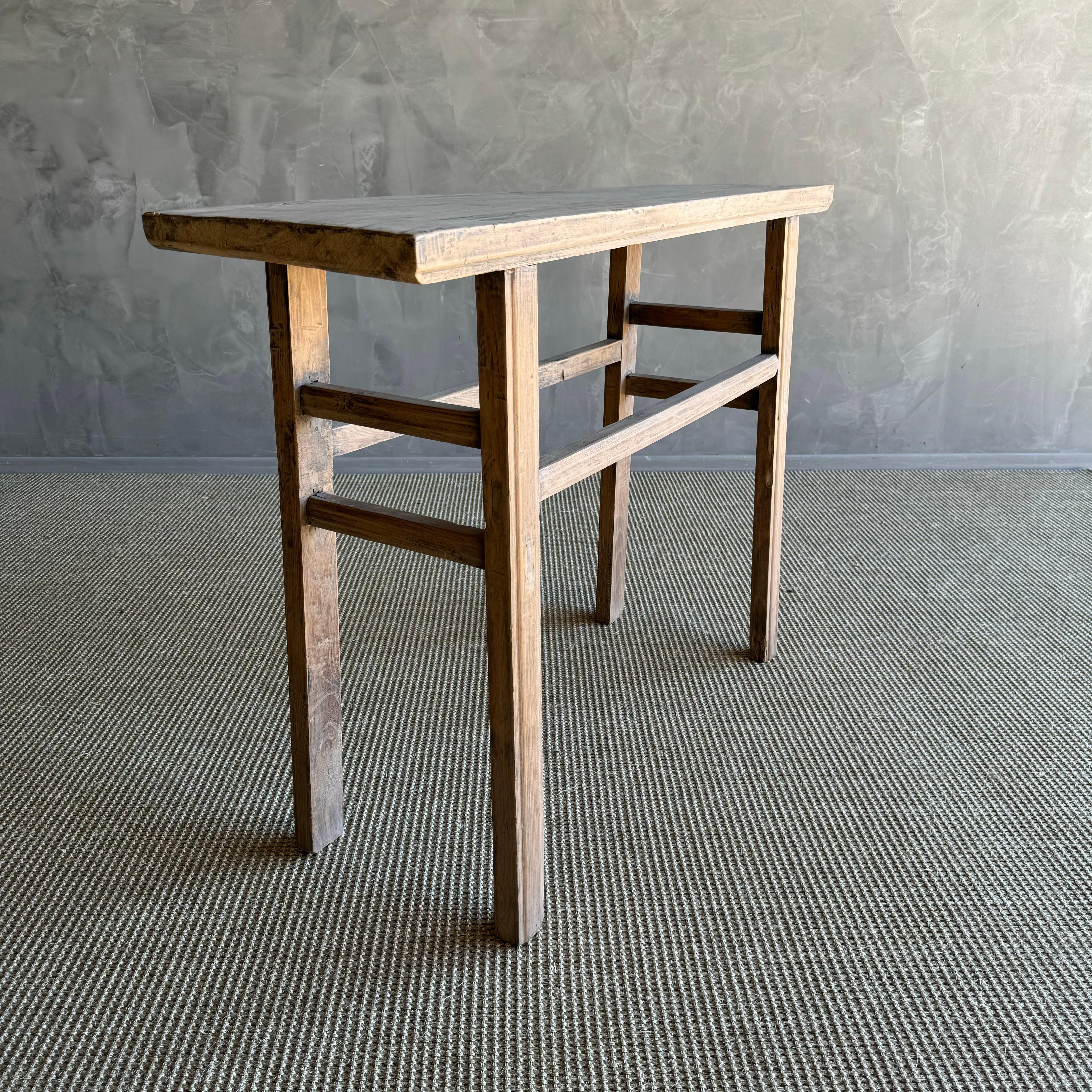 Vintage-Konsolentisch aus Ulmenholz 48