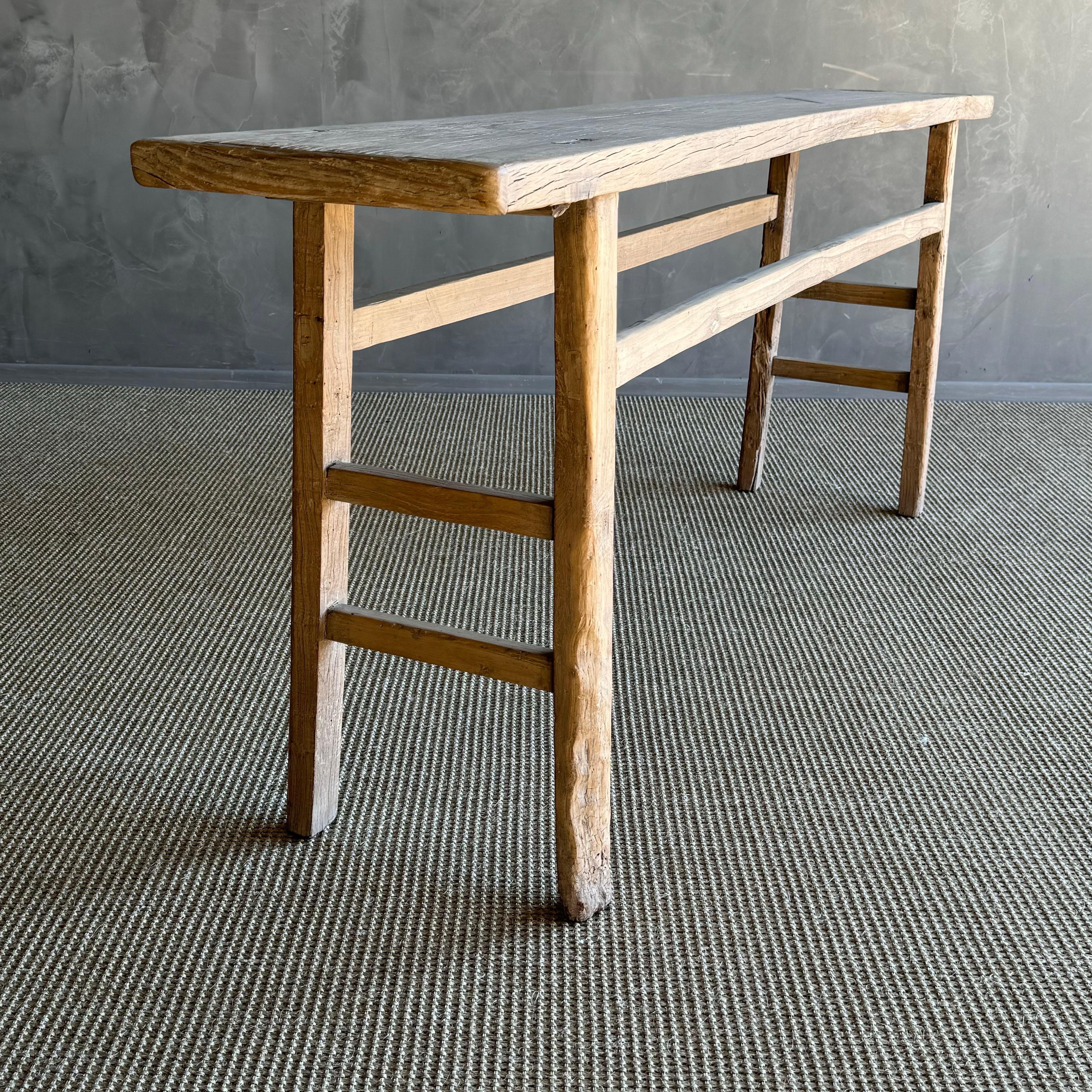 Vintage-Konsolentisch aus Ulmenholz 77.75