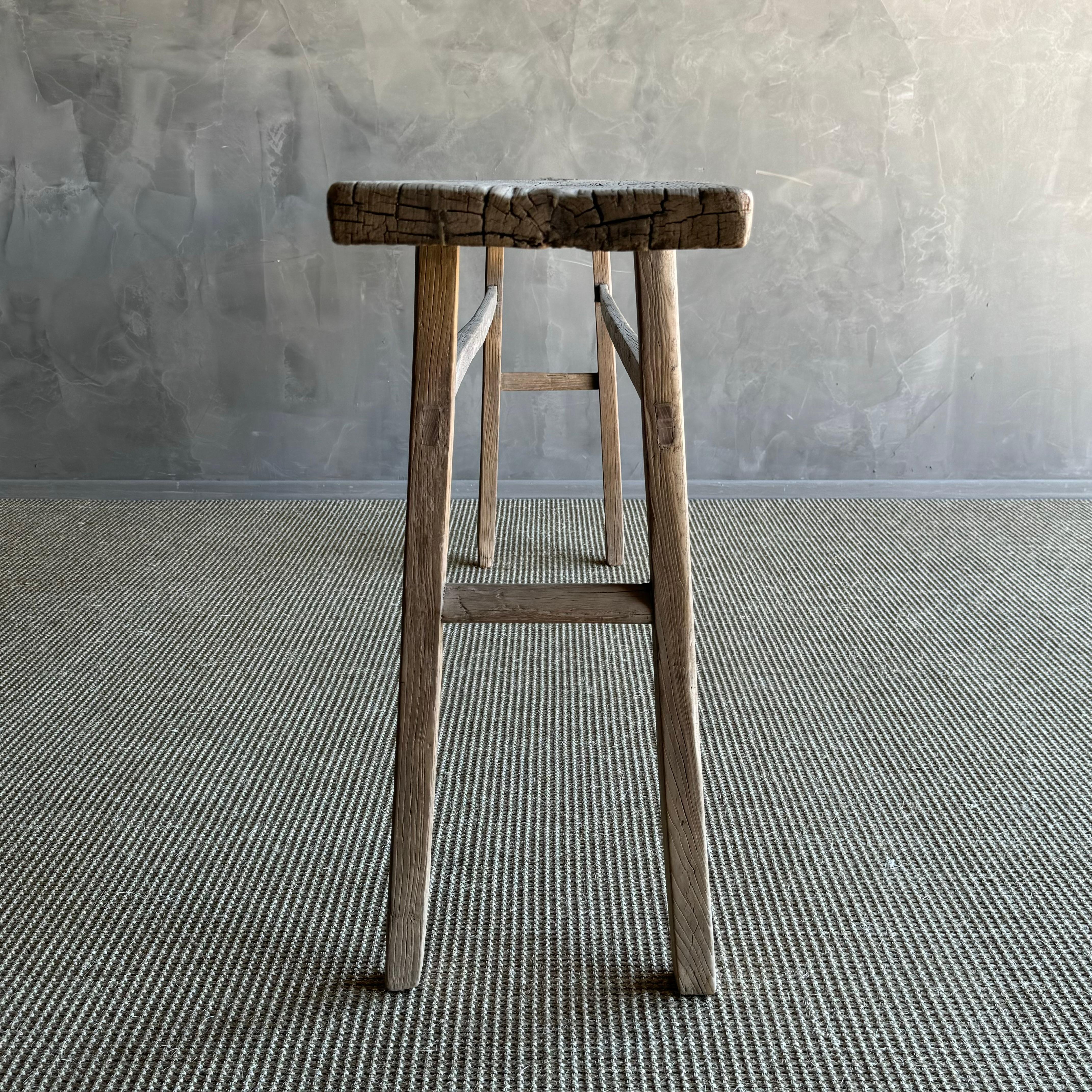 Olmo Tavolo consolle in legno di olmo vintage da 84 pollici