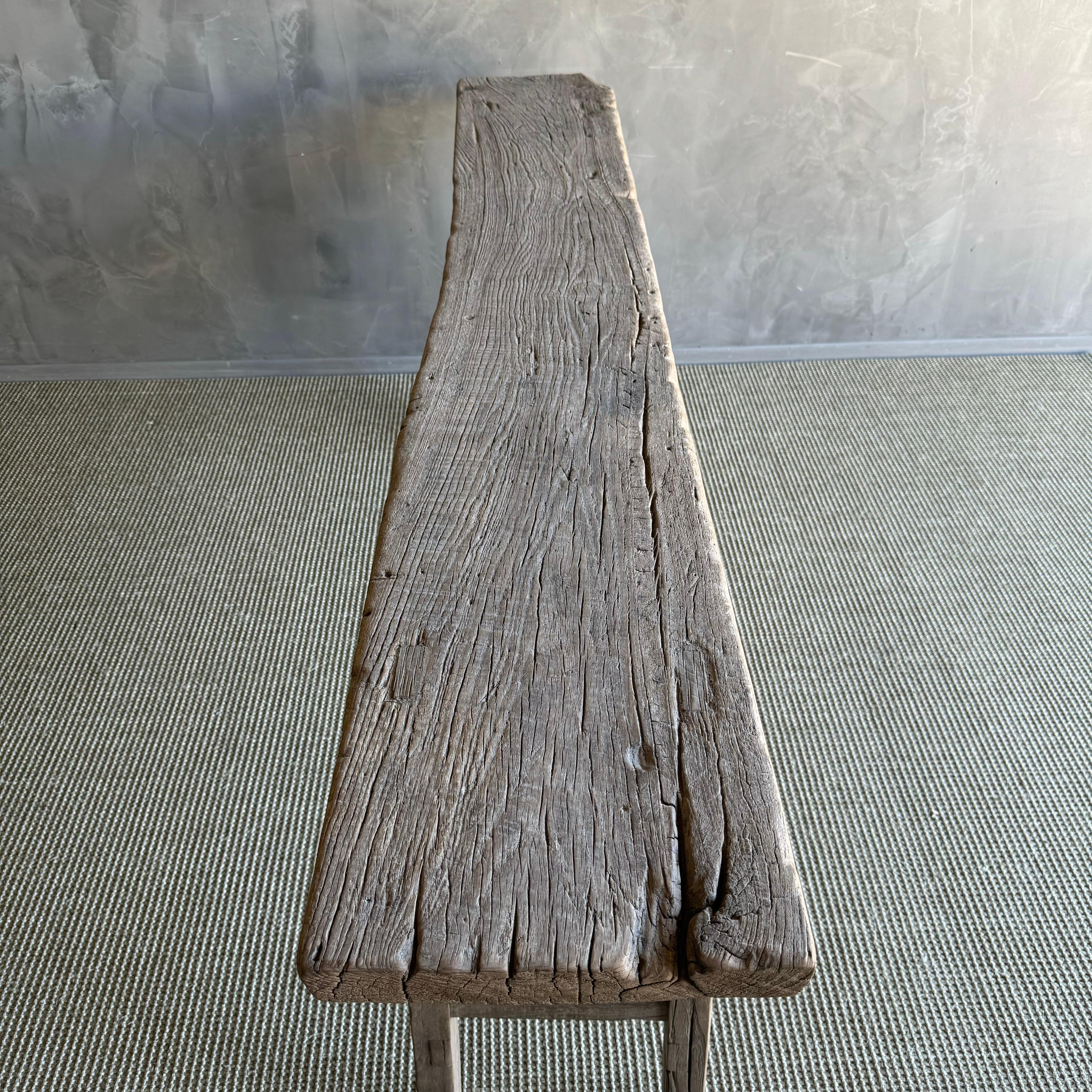 Olmo Tavolo consolle in legno di olmo vintage da 86 pollici