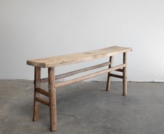 Vintage Elmwood Console Table