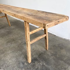 Vintage Ulmenholz Konsolentisch