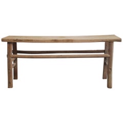 Vintage Elmwood Console Table