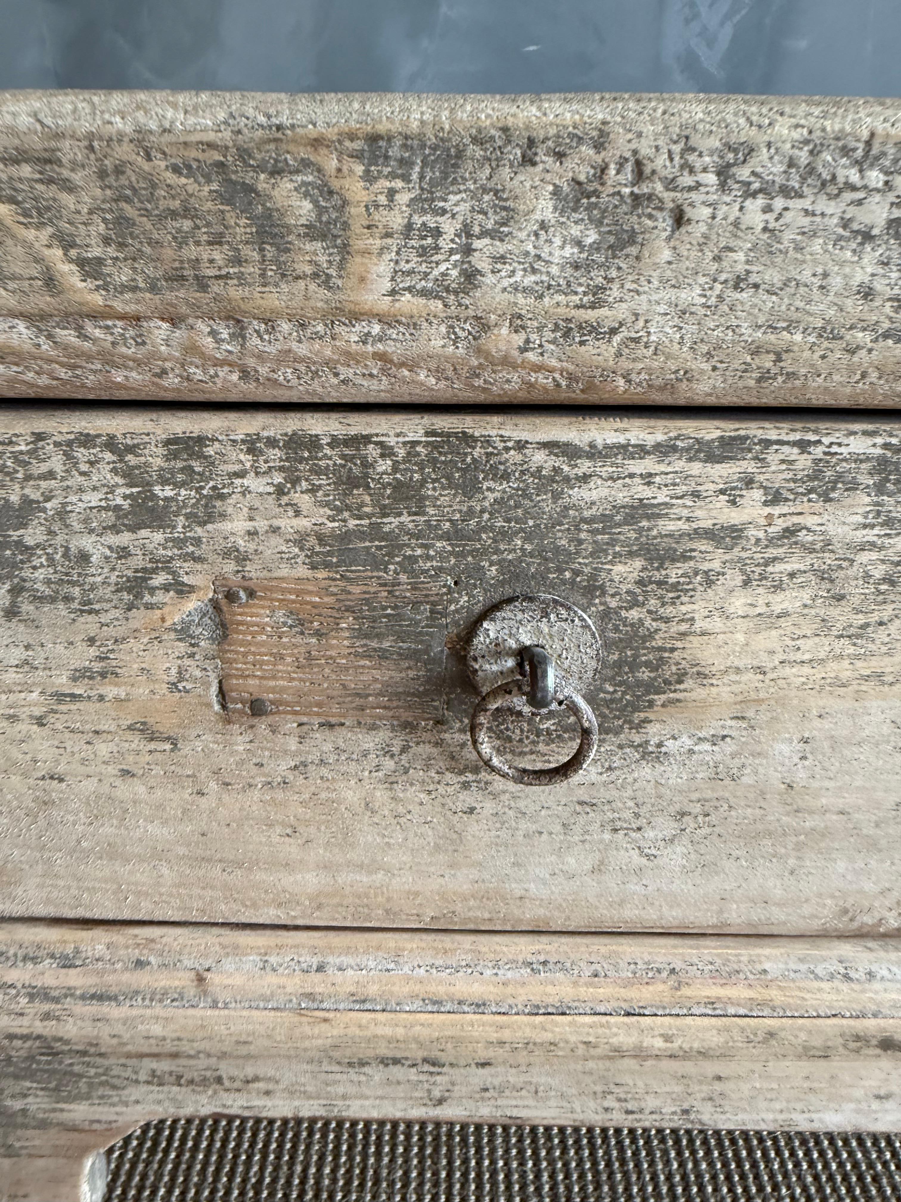Vintage Elm Wood Drawer Console from Reclaimed wood 78