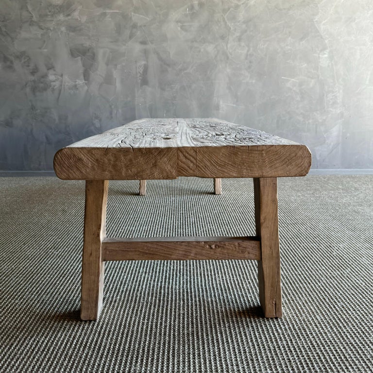 Table basse bois d'orme - Ameublement