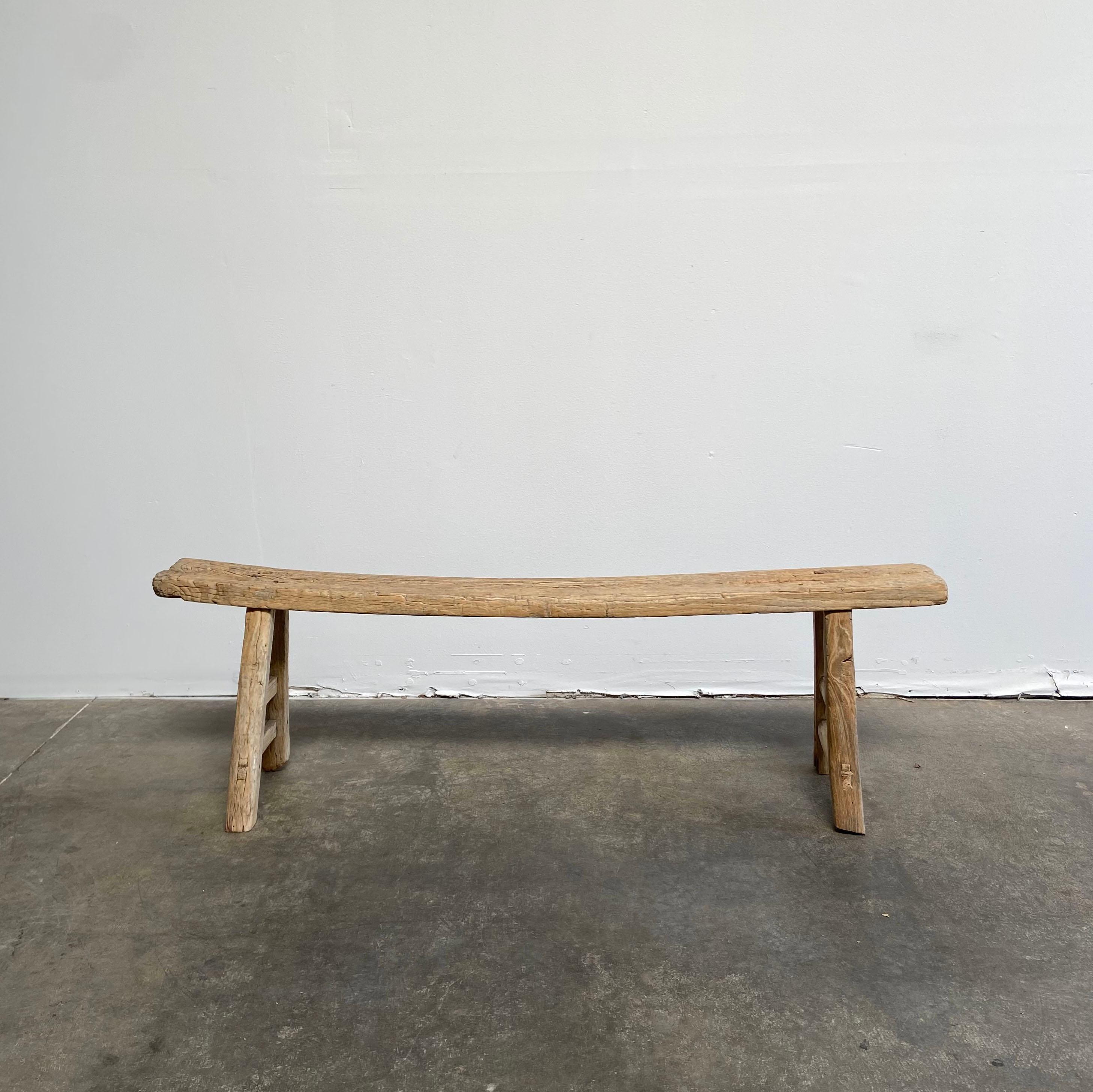 wooden thin bench