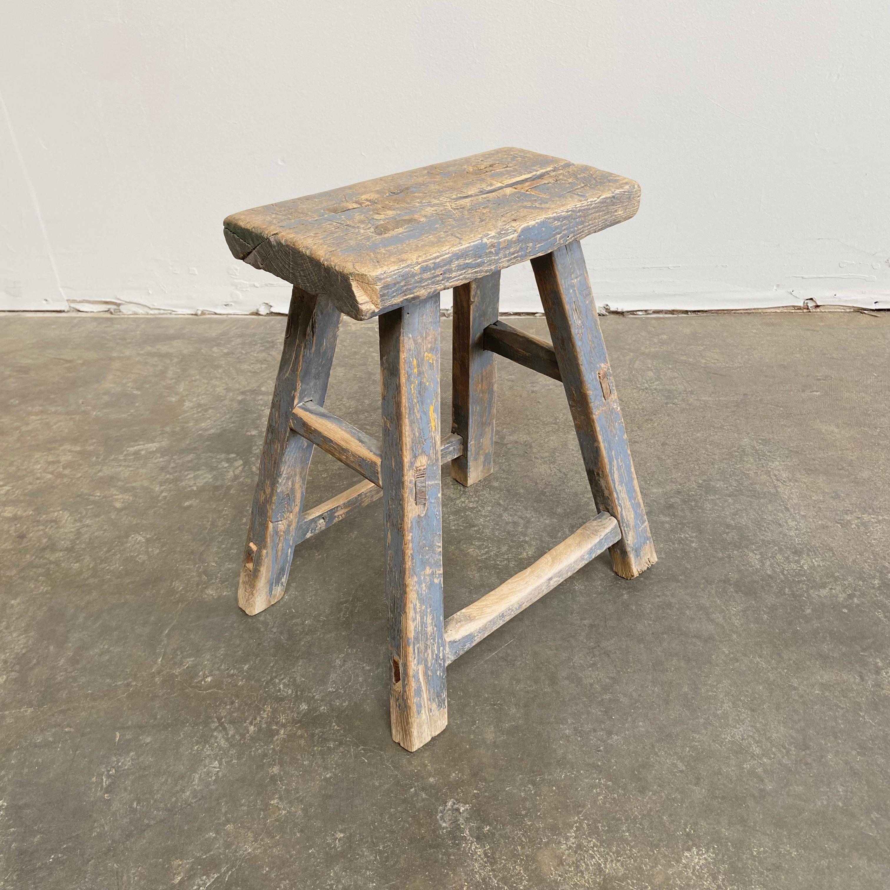 vintage rustic stool