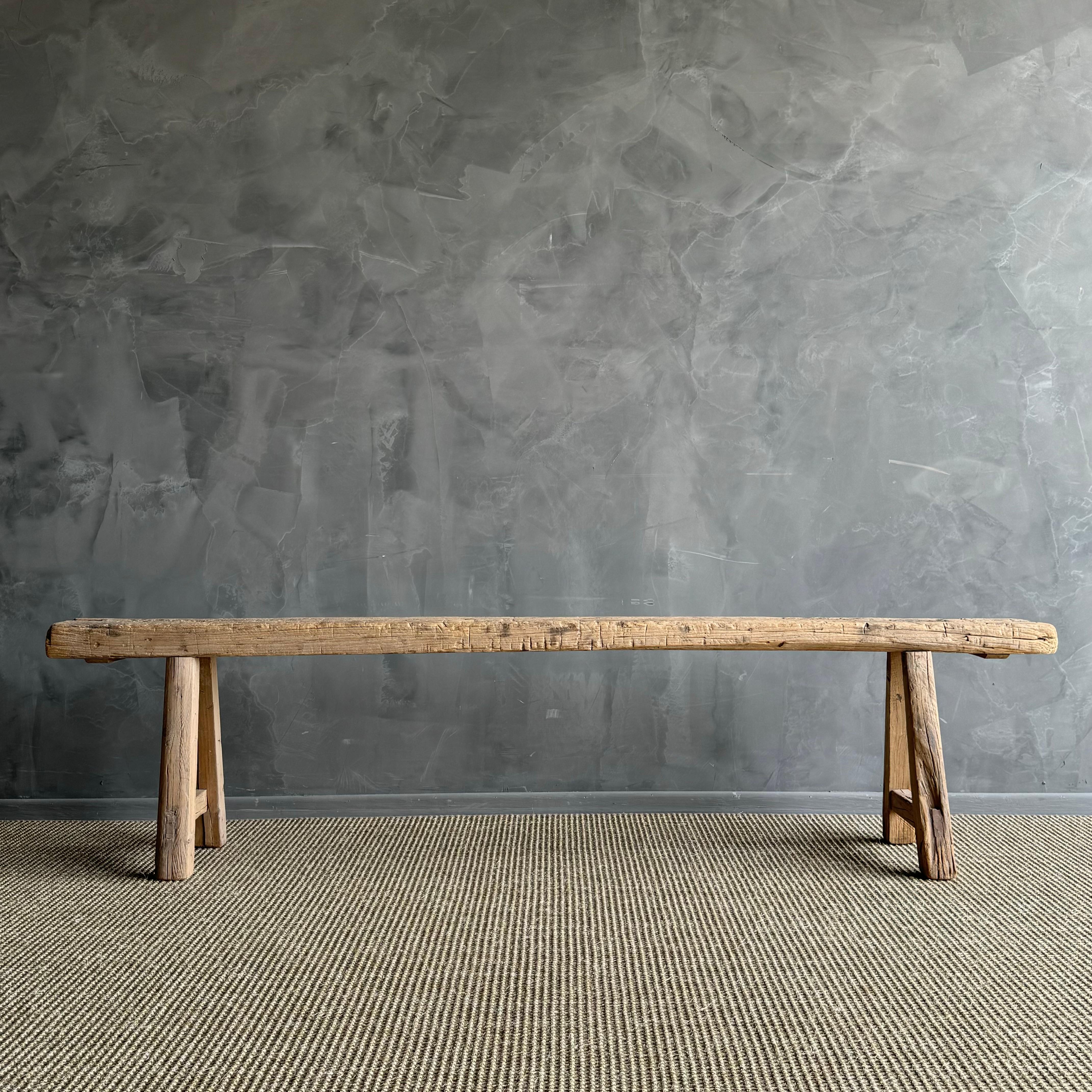 Organique Banc vintage en orme Wood Skinny 80