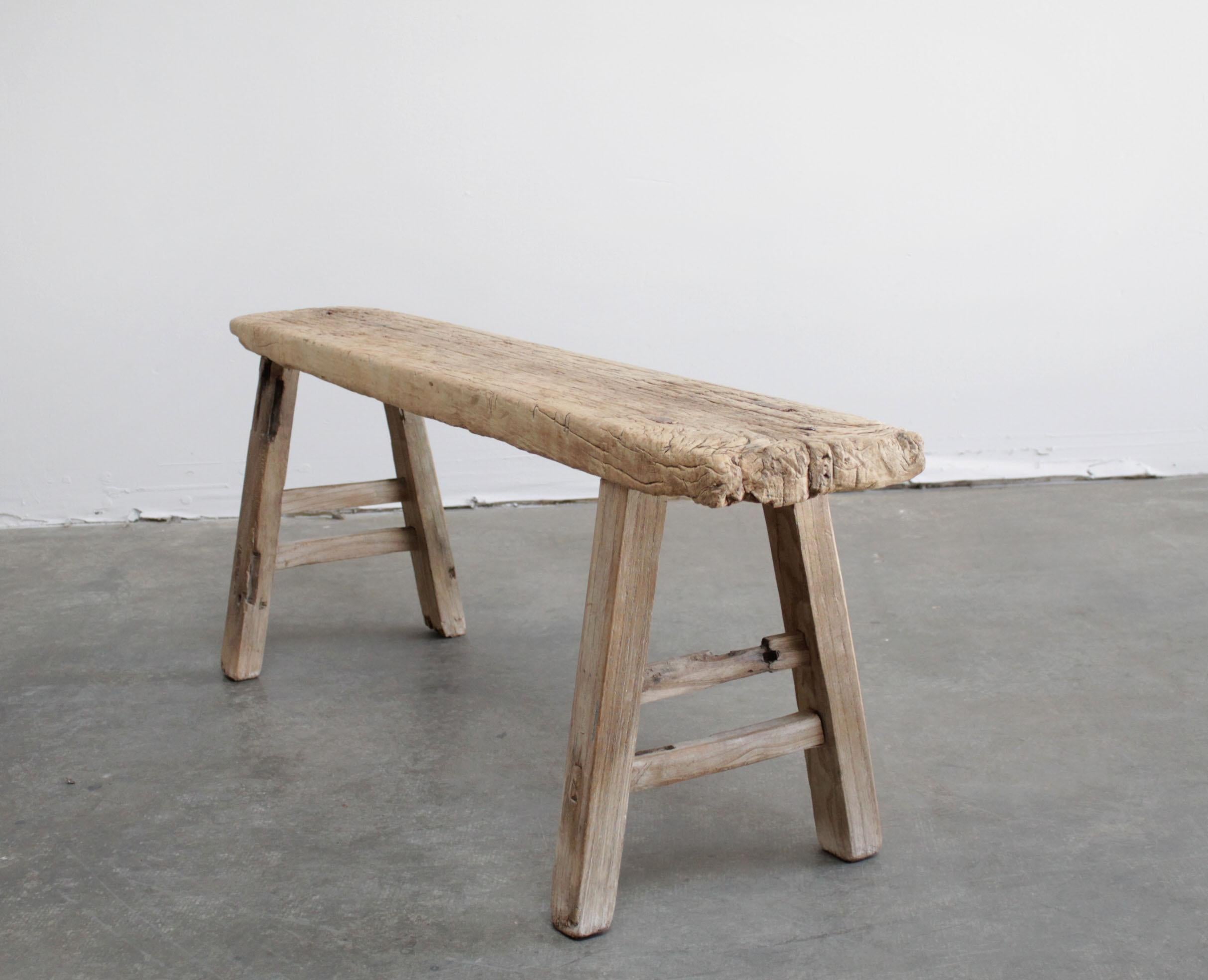 skinny elm bench