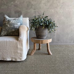 Vintage Elm Wood Slice Accent Table