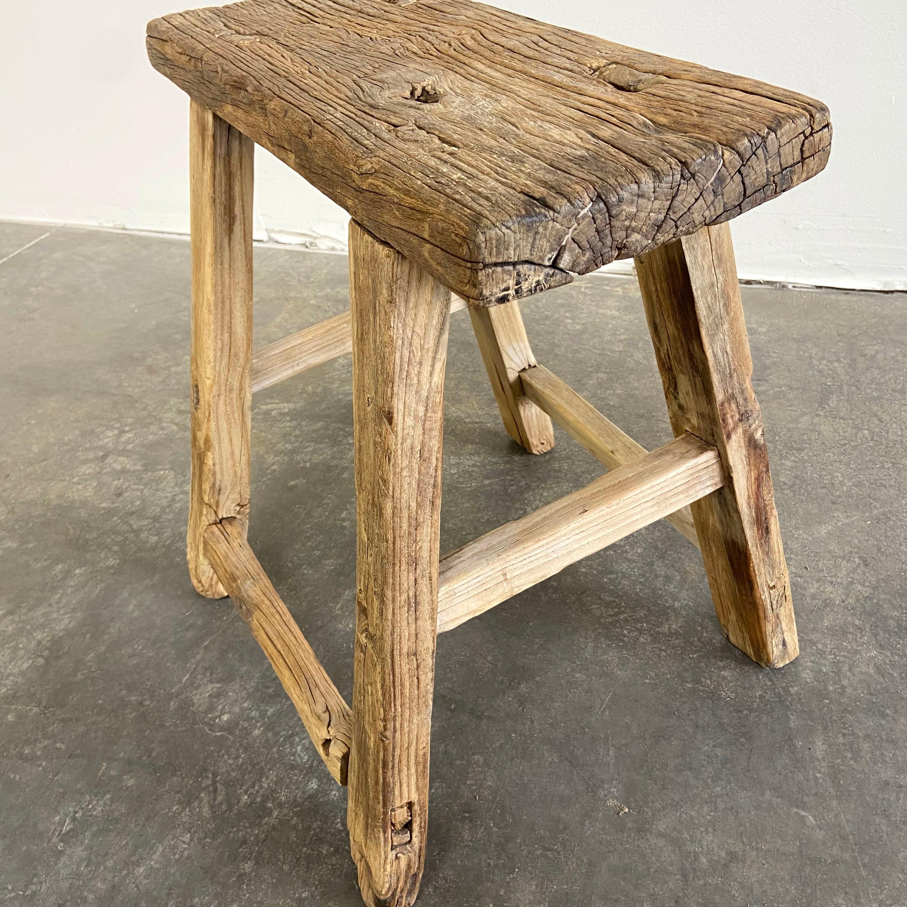 Antique stool / vintage antique elm wood stool
These are the real vintage antique elm wood stools! Beautiful antique patina, with weathering and age, these are solid and sturdy ready for daily use, use as a table, stool, drink table, they are great