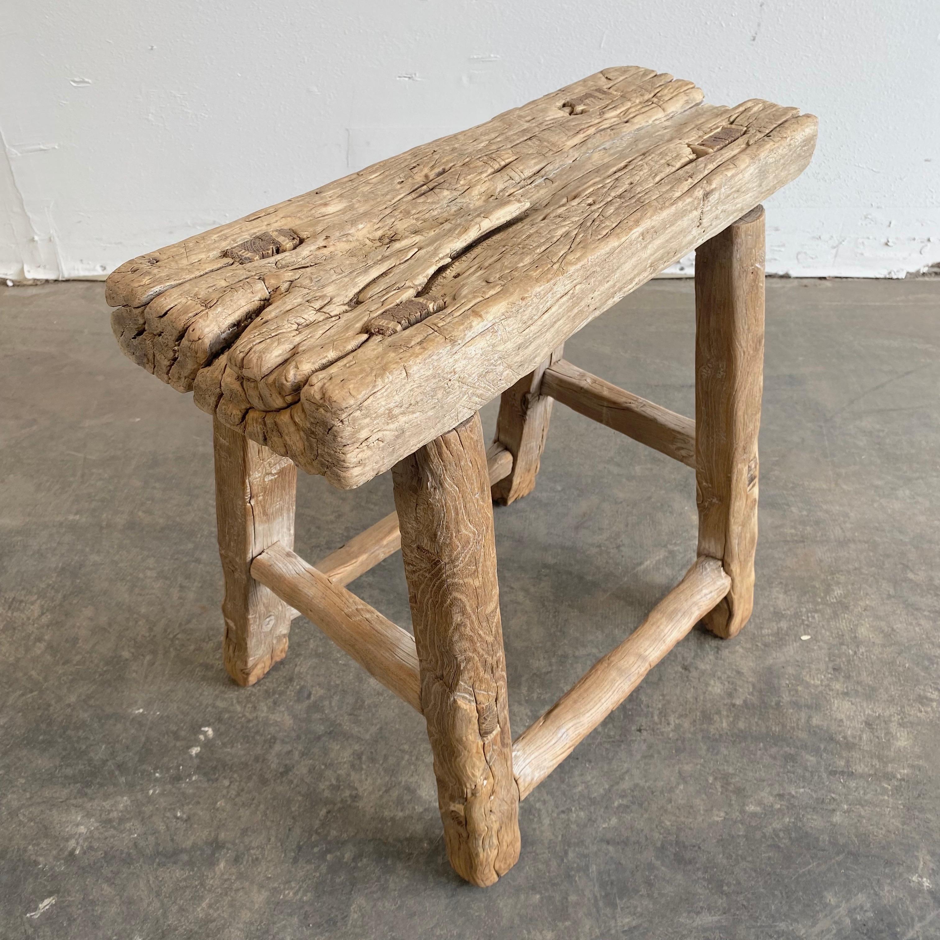 Vintage antique elm wood stool
These are the real vintage antique elm wood stools! Beautiful antique patina, with weathering and age, these are solid and sturdy ready for daily use, use as a table, stool, drink table, they are great for any space.