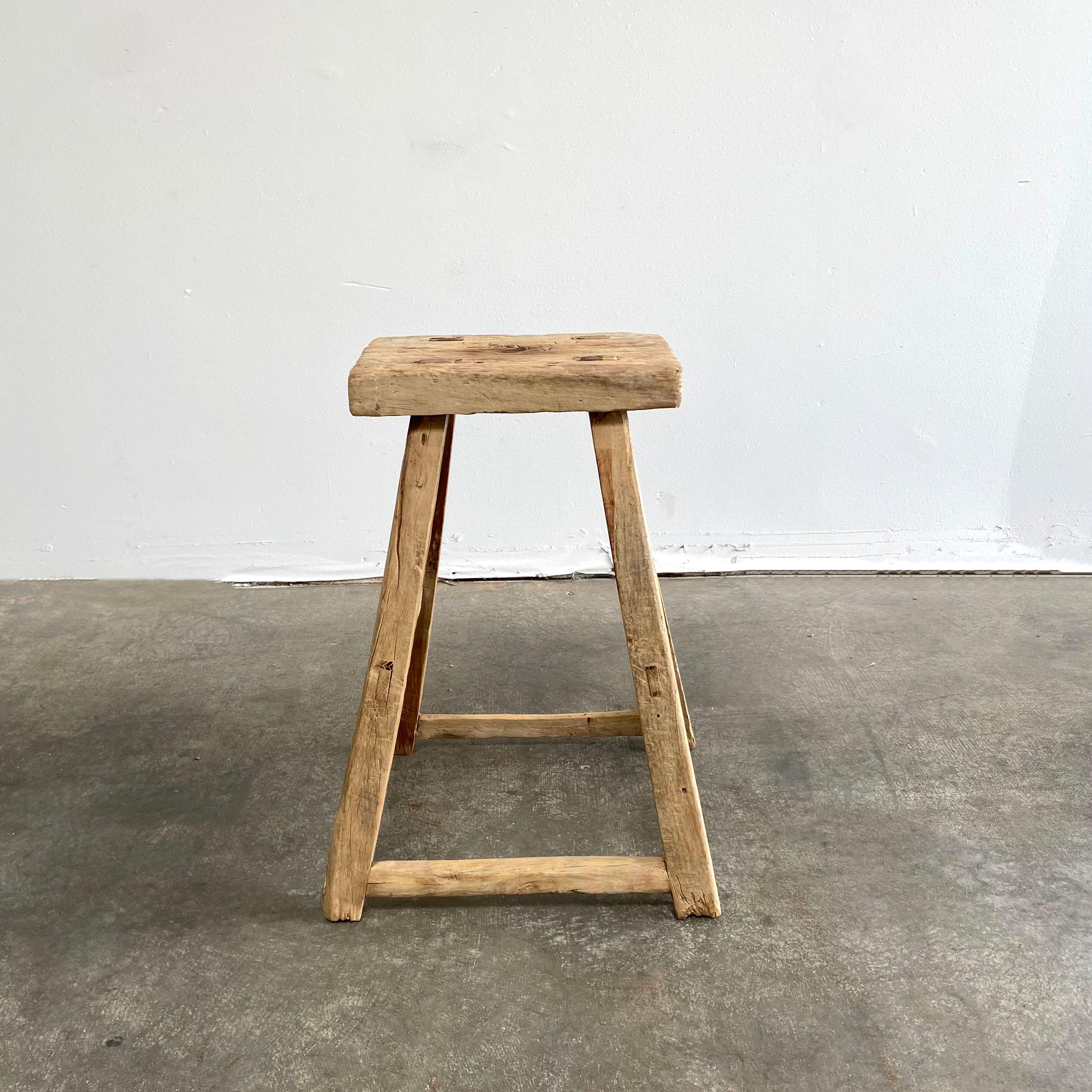 tall rustic stool