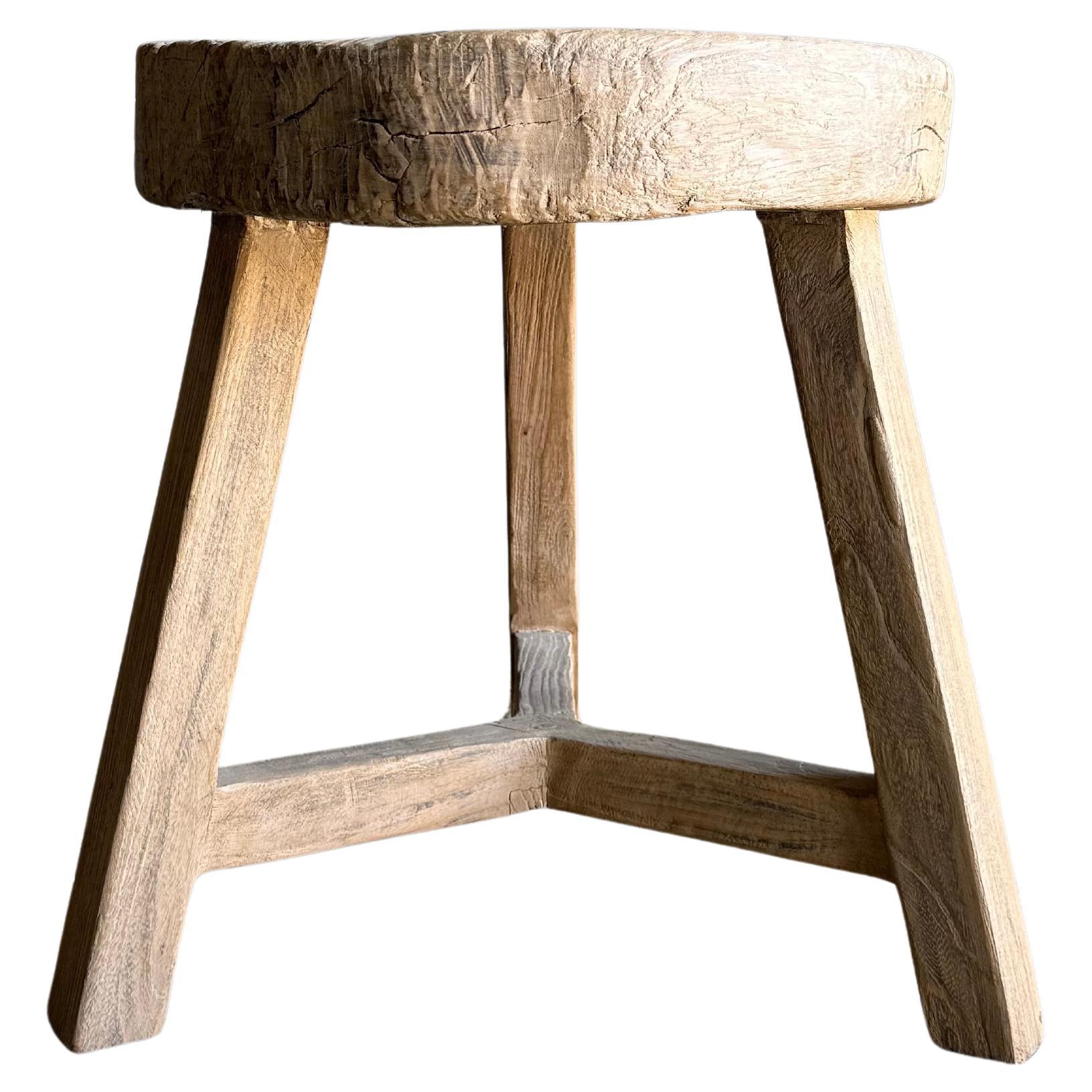 Table d'appoint vintage en orme Wood Wood #C89