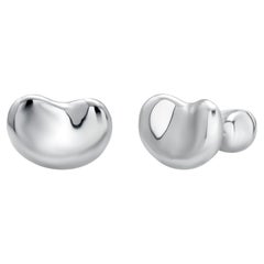 Vintage Elsa Peretti for Tiffany and Co Sterling Silver Bean Cufflinks 