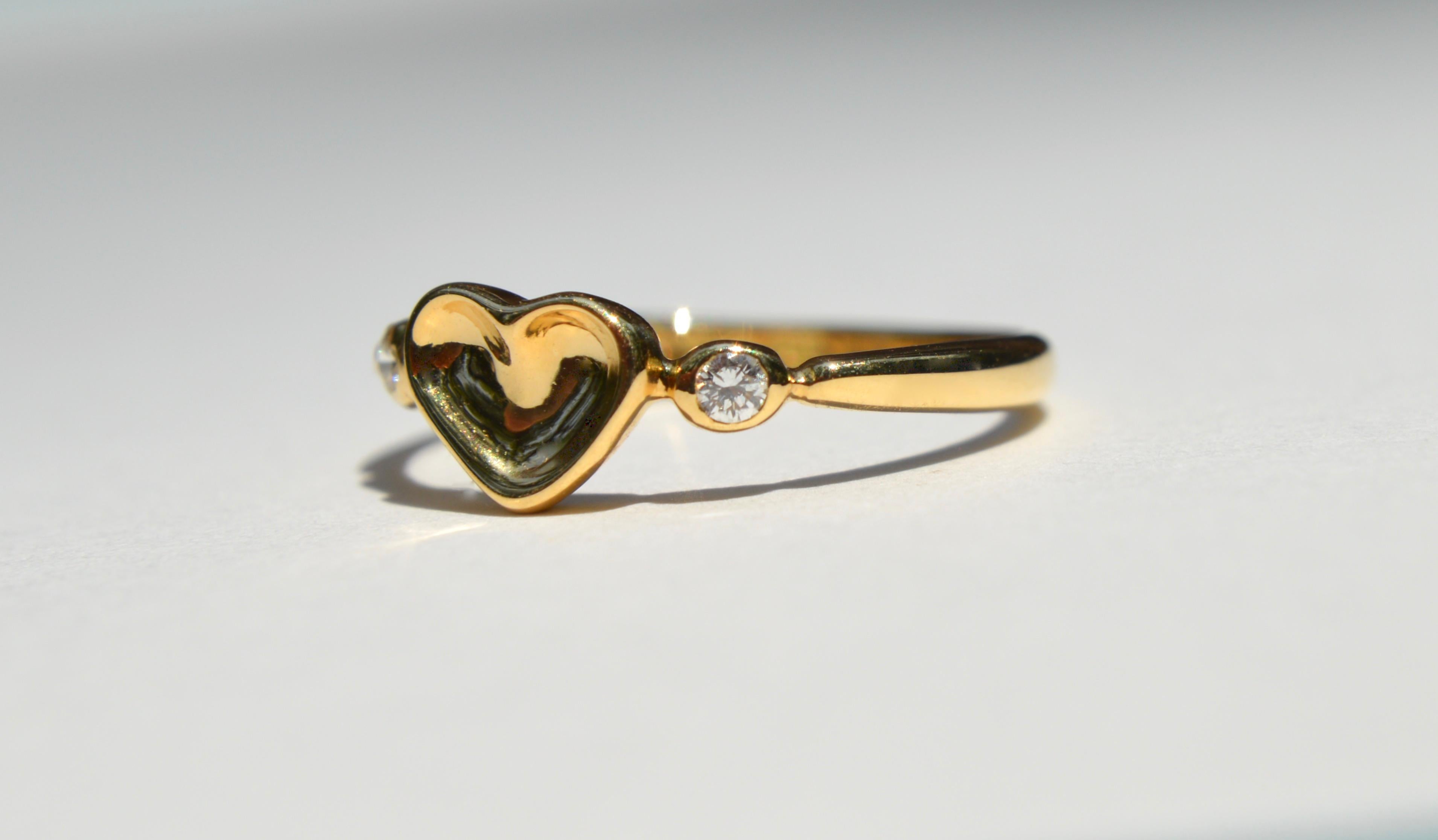vintage tiffany heart ring