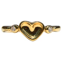 Vintage Elsa Peretti for Tiffany & Co. 18 Karat Gold Diamond Heart Ring