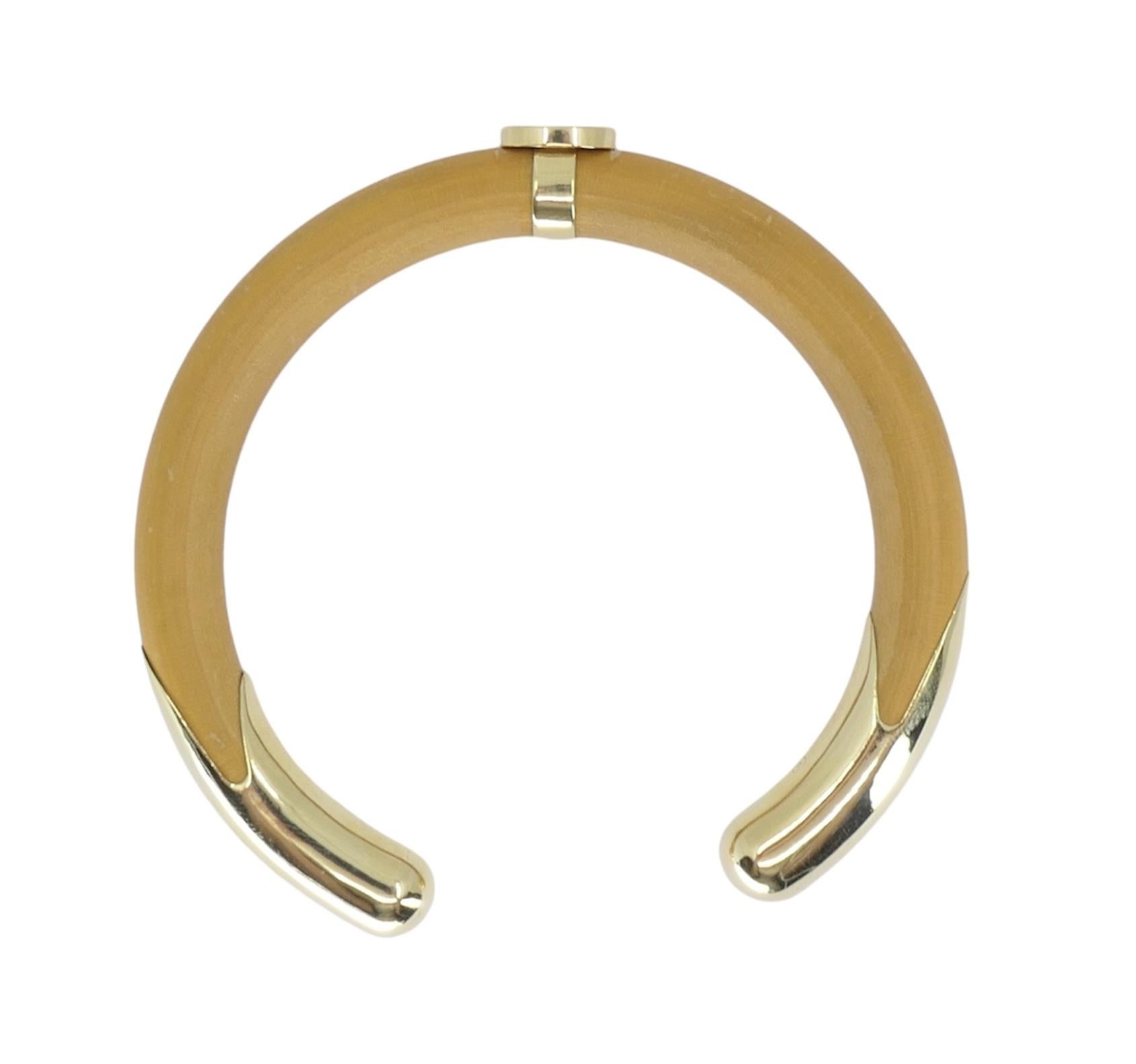 Vintage Elsa Peretti For Tiffany & Co. Bamboo 18k Gold Cuff Bracelet For Sale 2