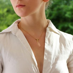 Vintage Elsa Peretti for Tiffany & Co. Crucifix Necklace in 18k Yellow Gold