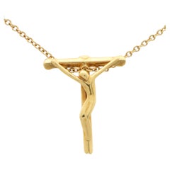 Vintage Elsa Peretti for Tiffany & Co. Crucifix Necklace in 18k Yellow Gold
