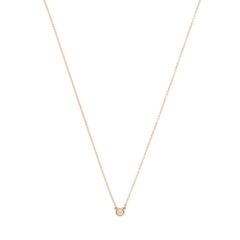 Vintage Elsa Peretti für Tiffany & Co. Diamant-Halskette in Roségold