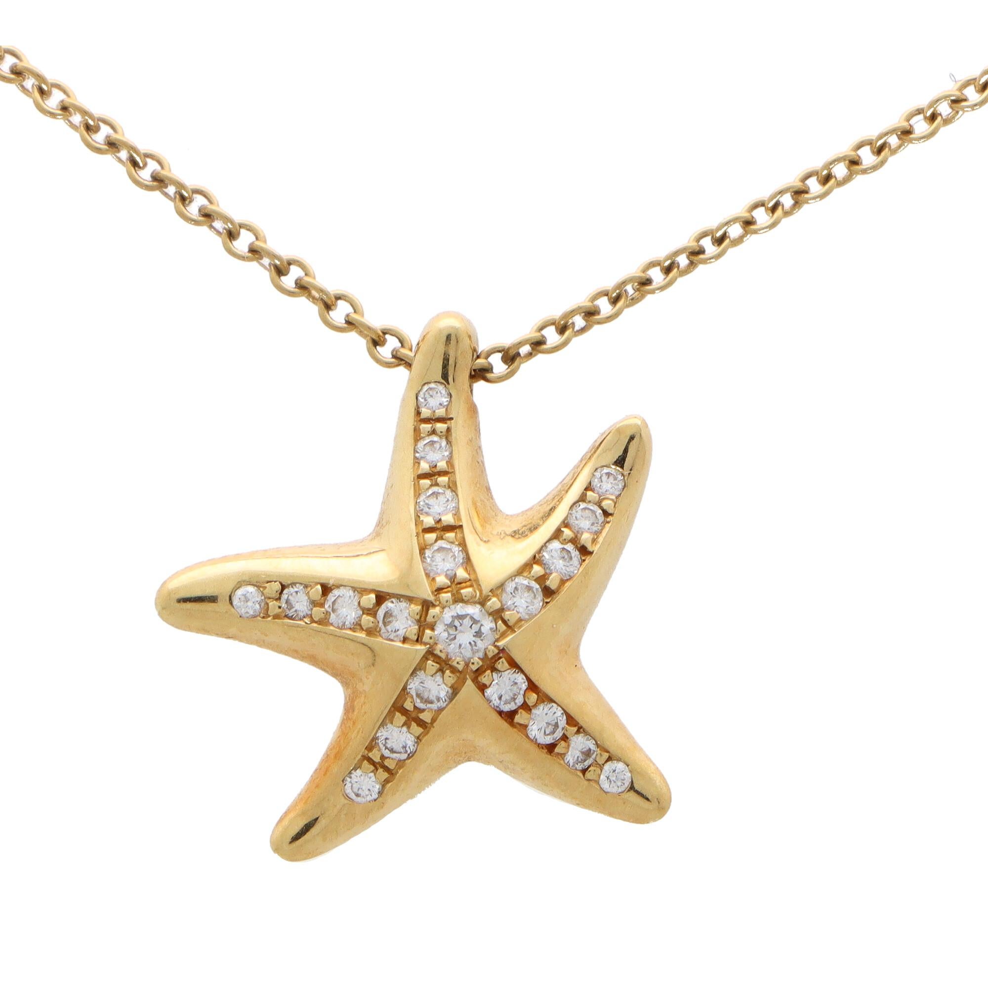 en route starfish necklace