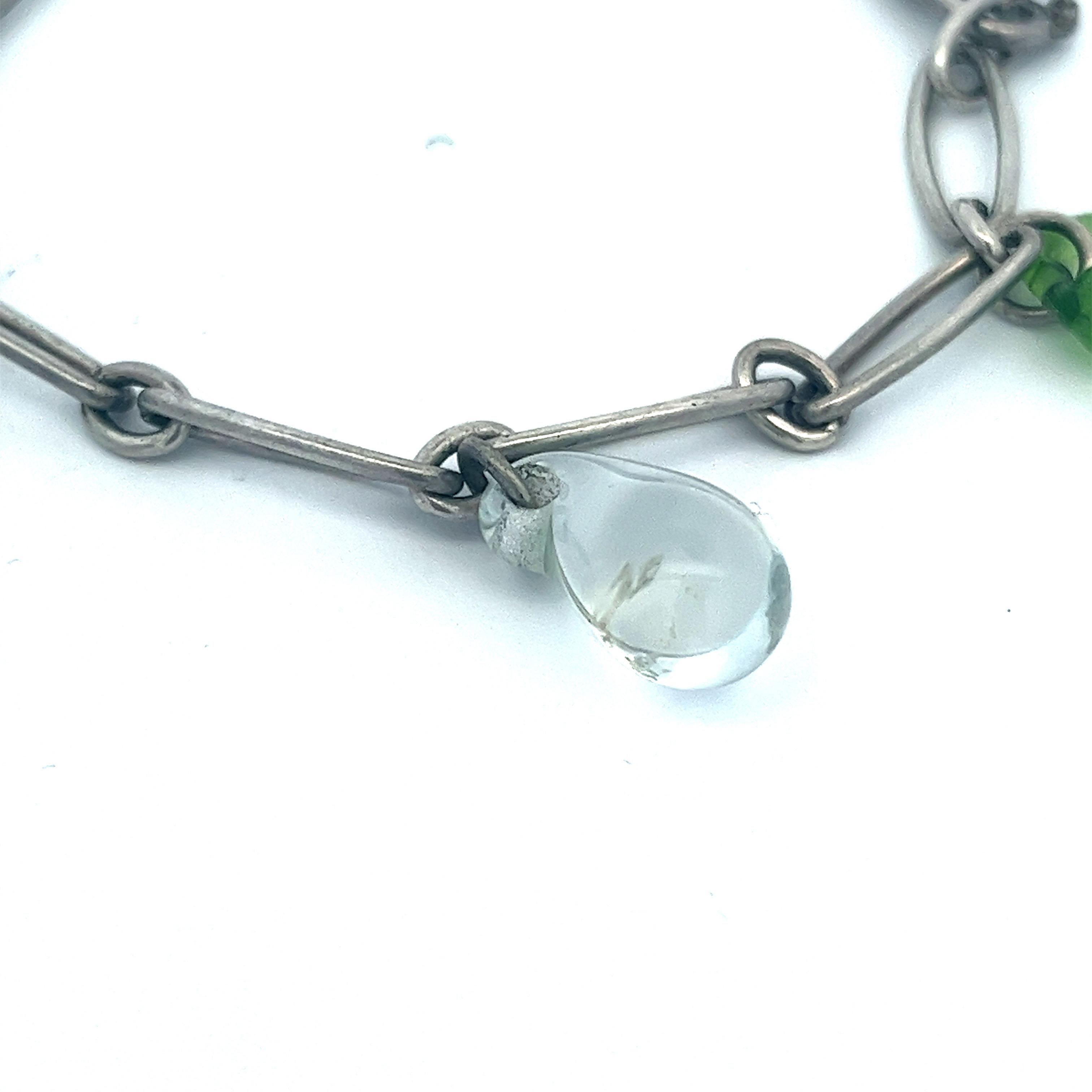 Vintage Elsa Peretti for Tiffany & Co. Five-Charm Bracelet, Sterling Silver 925 In Good Condition In Fairfield, CT