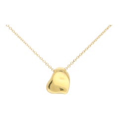 Vintage Elsa Peretti für Tiffany & Co. Herz-Halskette aus 18 Karat Gelbgold